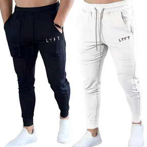 Calça Esportiva Masculina LYFT 3 Bolsos | PAGUE 1 LEVE 2 MASCULINO - VESTUÁRIO - CALÇA LYFT Dm Stores Branco Preto P