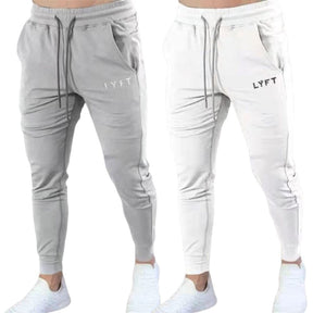 Calça Esportiva Masculina LYFT 3 Bolsos | PAGUE 1 LEVE 2 MASCULINO - VESTUÁRIO - CALÇA LYFT Dm Stores Cinza Branco P