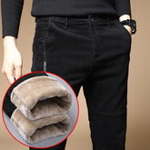 Calça Masculina Térmica de Veludo e Lã - Conforto e Estilo no Inverno Calça Masculina Térmica de Veludo e Lã - Conforto e Estilo no Inverno A minha loja 38 Preto 