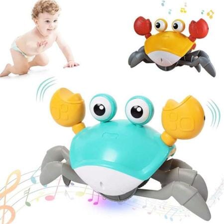 Caranguejo Interativo de Luz e Música com Desvio Automático e Recarregável - CrabFun UNISSEX - INFANTIL - BRINQUEDO CARANGUEJO 1 Dm Stores 