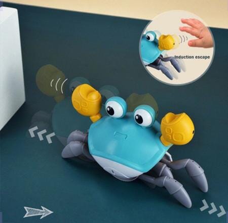 Caranguejo Interativo de Luz e Música com Desvio Automático e Recarregável - CrabFun UNISSEX - INFANTIL - BRINQUEDO CARANGUEJO 1 Dm Stores 