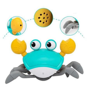 Caranguejo Interativo de Luz e Música com Desvio Automático e Recarregável - CrabFun UNISSEX - INFANTIL - BRINQUEDO CARANGUEJO 1 Dm Stores 