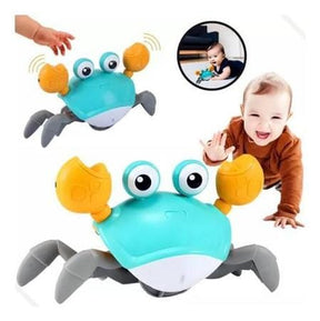 Caranguejo Interativo de Luz e Música com Desvio Automático e Recarregável - CrabFun UNISSEX - INFANTIL - BRINQUEDO CARANGUEJO 1 Dm Stores 