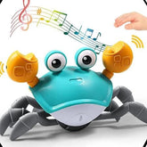 Caranguejo Interativo de Luz e Música com Desvio Automático e Recarregável - CrabFun UNISSEX - INFANTIL - BRINQUEDO CARANGUEJO 1 Dm Stores Caranguejo Azul - Indução 