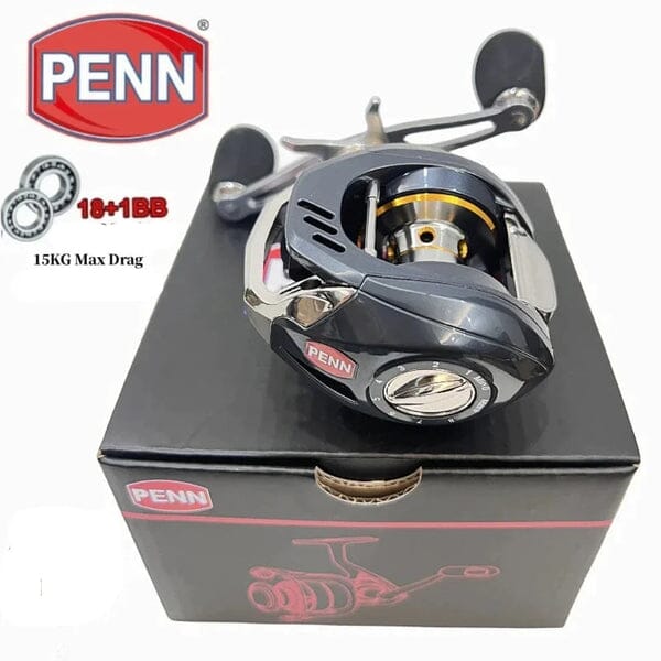 Carretilha PENN 15Kg Drag 18+1 Rolamentos Anti-Cabeleira UNISSEX - ACESSORIOS - CARRETILHA 10 Dm Stores 