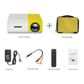 CinePro Mini Projetor Portátil 1080p Full HD CinePro Mini Projetor Portátil 1080p Full HD A minha loja 