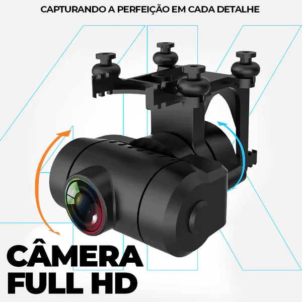 Drone com Câmera 1080P GPS WIFI e 5KM | LGraphic (+5 Brindes) Eletrônicos (Drone 6) Dm Stores 