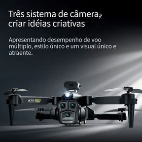 Drone Profissional com Câmera 8K UltraHD Gps Wifi e Desvio Automático - K10 Max Eletrônicos (Drone 2) Dm Stores 