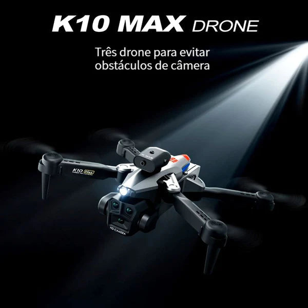 Drone Profissional com Câmera 8K UltraHD Gps Wifi e Desvio Automático - K10 Max Eletrônicos (Drone 2) Dm Stores 