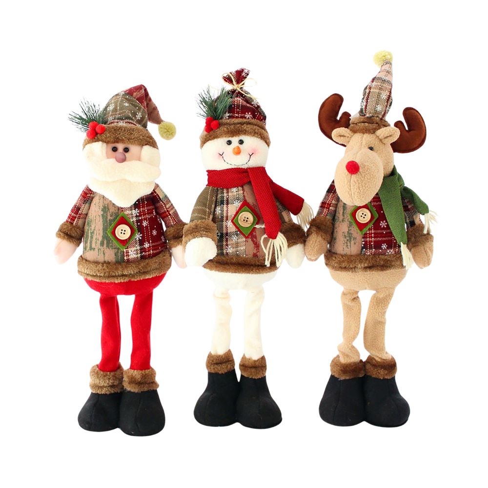 Encantos de Natal - Kit Bonecas Festivas Papai Noel, Boneco de Neve e Rena [Leve 3 Pague 2] UNISSEX - DECORAÇAO - BONECOS NATAL 1 Dm Stores 