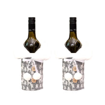 Encantos de Natal - Roupa Festiva para Garrafa de Vinho [Compre 1 Leve 2] UNISSEX - DECORAÇAO - CAPA DE VINHO NATALINO 1 Dm Stores Branco/Branco 