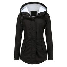 Jaqueta Parka Feminina Forrada com Lã para Inverno Glacier