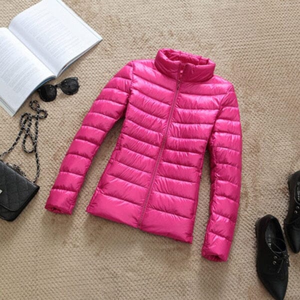 Jaqueta Feminina Ultra Ligth Down FEMININO - VESTUÁRIO - JAQUETA PUFFER Dm Stores Pink PP 