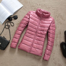 Jaqueta Feminina Ultra Ligth Down FEMININO - VESTUÁRIO - JAQUETA PUFFER Dm Stores Rosa PP 