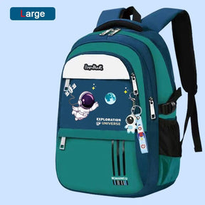 Kit Mochila Escolar Astronauta Ortopédica com Lancheira e Estojo Infantil (Kit Escolar 3) Dm Stores G Verde 