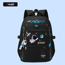 Kit Mochila Escolar Astronauta Ortopédica com Lancheira e Estojo Infantil (Kit Escolar 3) Dm Stores P Preto 