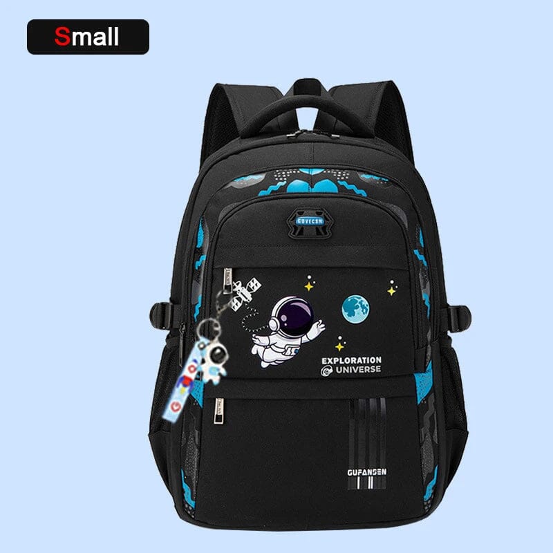 Kit Mochila Escolar Astronauta Ortopédica com Lancheira e Estojo Infantil (Kit Escolar 3) Dm Stores P Preto 