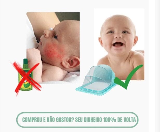 Mosquiteiro Retrátil - Proteção Ultra Eficaz Contra Doenças UNISSEX - INFANTIL - MOSQUITEIRO 1 Dm Stores 