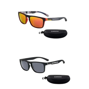 Óculos Shimano Polarizado Uv 400 [Compre 1 Leve 2] UNISSEX - ACESSORIOS - OCULOS 4 Dm Stores Laranja + Preto 