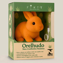 Orelhudo - Meu Coelhinho Realista UNISSEX - SAUDE - URSO DE PELUCIA 1 Dm Stores Caramelo 