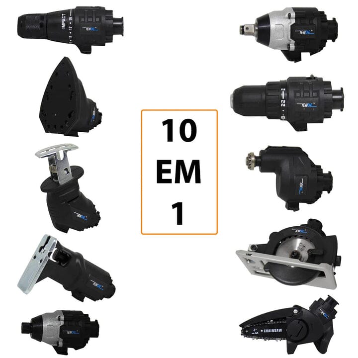 PowerMax Pro Kit 10 em 1 - Parafusadeira Furadeira Lixadeira Serra Martelete Elétrico Espatulas UNISSEX - FERRAMENTAS - PARAFUSADEIRA KIT 10 EM 1 Dm Stores 