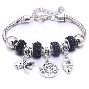 Pulseira Berloque Prata Original Joias & Acessórios (Pulseira 1) Dm Stores Preto 