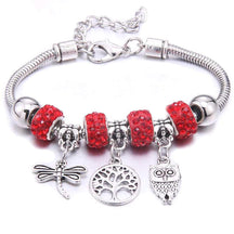 Pulseira Berloque Prata Original Joias & Acessórios (Pulseira 1) Dm Stores Vermelho 