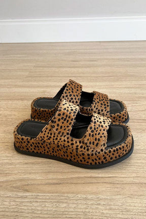 Sandalia Flat Shannon Onça FEMININO - CALÇADOS - SANDALIA 8 Dm Stores 