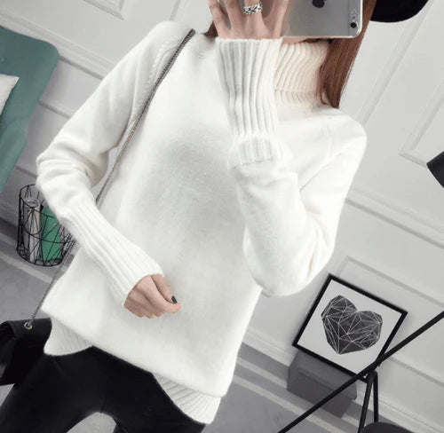 Suéter Feminino com Gola Alta | Soft Warmth [COMPRE 1 LEVE 2] Roupas (Suéter Feminino 2) Dm Stores 