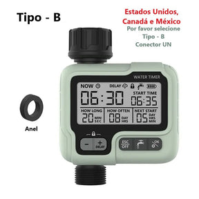 Temporizador de Água Inteligente para Jardim AquaTimer Pro Temporizador de Água Inteligente para Jardim AquaTimer Pro A minha loja Tipo-B 