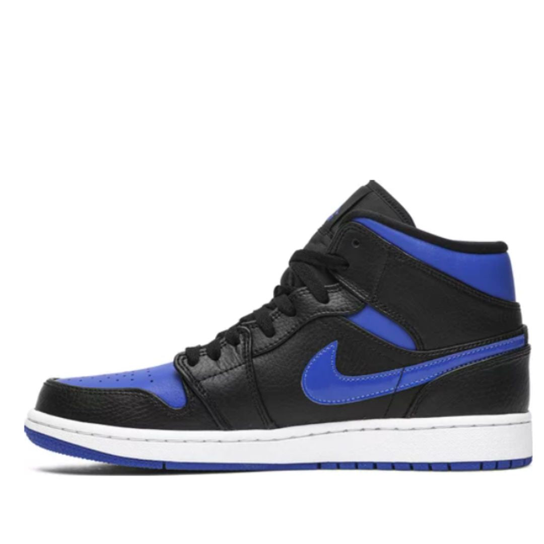 Tênis Air Jordan 1 Mid 'Black Hyper Royal' Tênis Air Jordan 1 Mid 'Black Hyper Royal' Dm Stores 34 