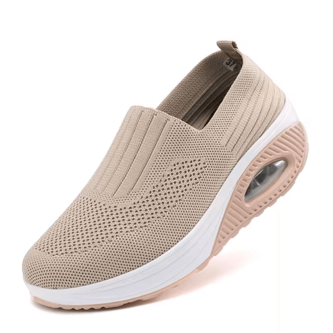 Tênis Ortopédico Feminino ComfortZen Tênis 12 Soul Sneakers Bege 33 