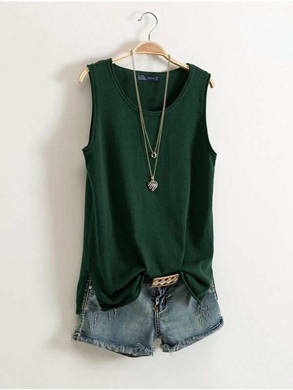 Blusa Regata Alana Dm Stores Verde Escuro M 