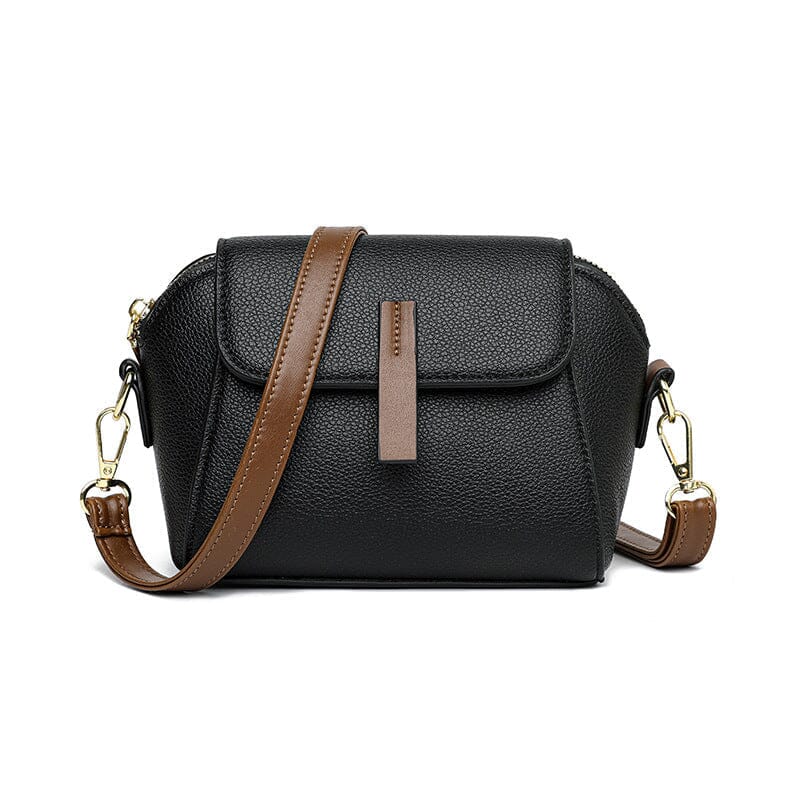 Bolsa de Couro Feminina Tiracolo - ChicEssence Joias & Acessórios (Bolsa 14) Dm Stores Preto 