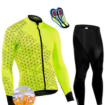 Conjunto Térmico CycleResistence Ciclismo Esportes (Roupas de Ciclismo 1) Dm Stores Verde | Calça P | 55Kg 